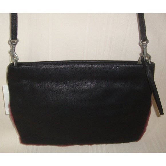 UGG Nico Leather Genuine Sheepskin Clutch Crossbody NEW Retail $215 RARE - Picture 3 of 4